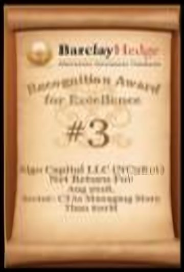 #3 · Algo Capital LLC (NC3816) · CTAs Managing More Than $10M · August 2018 · Ranked by net return for the month