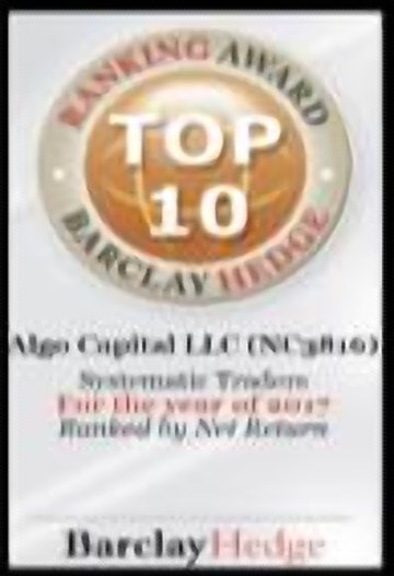 Top 10 · Algo Capital LLC (NC3816) · Systematic Traders · Year 2017, ranked by net return