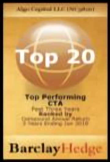Top 20 · Algo Capital LLC (NC3816) · Top Performing CTA · Past 3 years to June 2018, compound annual return