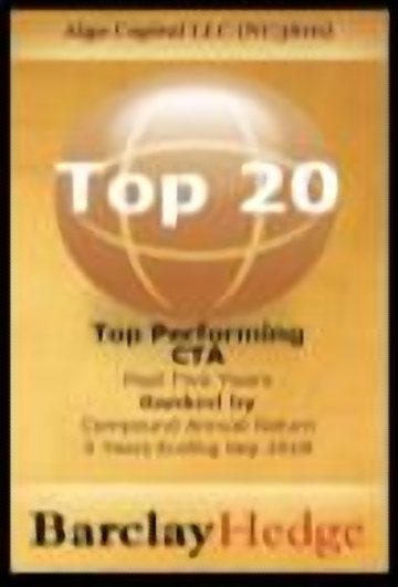 Top 20 · Algo Capital LLC (NC3816) · Top Performing CTA · Past 5 years to September 2018, compound annual return