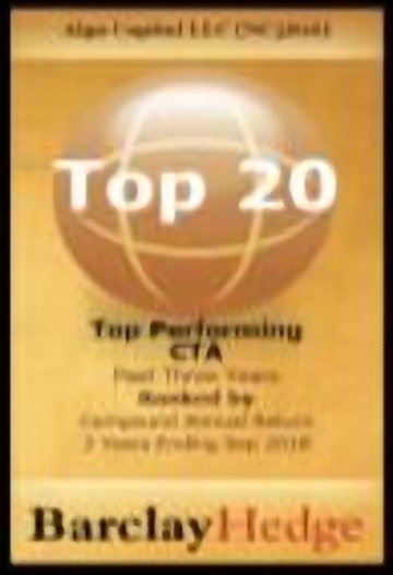 Top 20 · Algo Capital LLC (NC3816) · Top Performing CTA · Past 3 years to September 2018, compound annual return